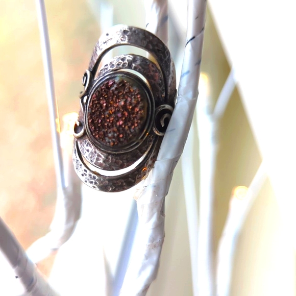 VTG Druzy ring signed - Picture 1 of 6
